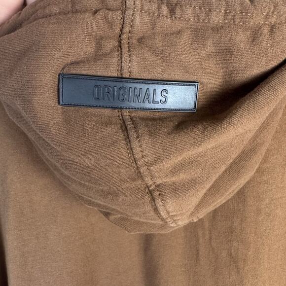 Brooklyn Cloth ORIGINALS HoodieBrown MED Oversized PulloverSweatshirt Streetwear - Picture 5 of 8